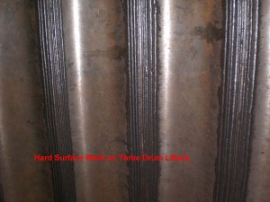 Hard Surface Weld On Three Drum Lifters